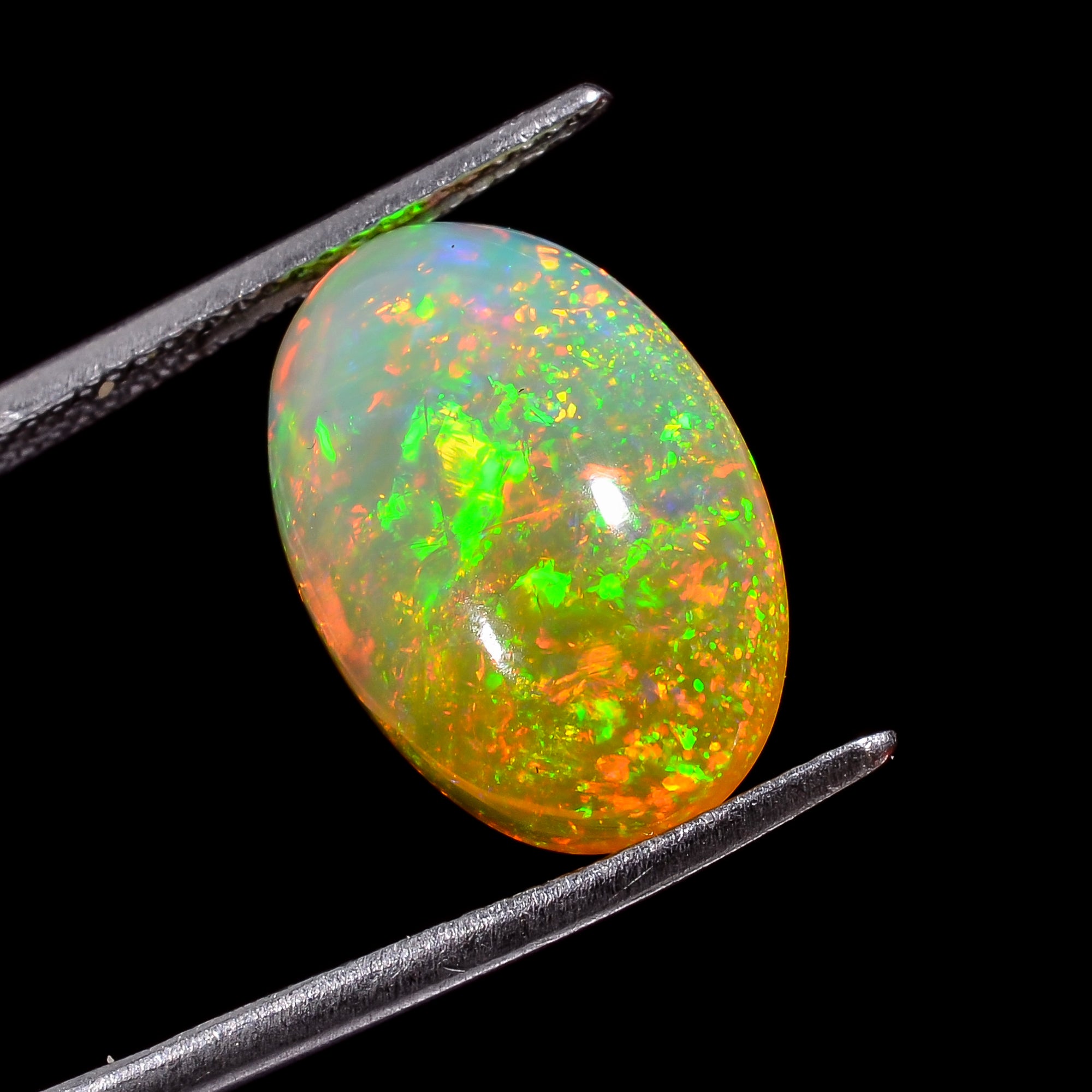 Ethiopian Opal Natural Oval Shape Cabochon Loose Gemstone For Making Jewelry 5 Ct. 16X11X5 mm Y-8227