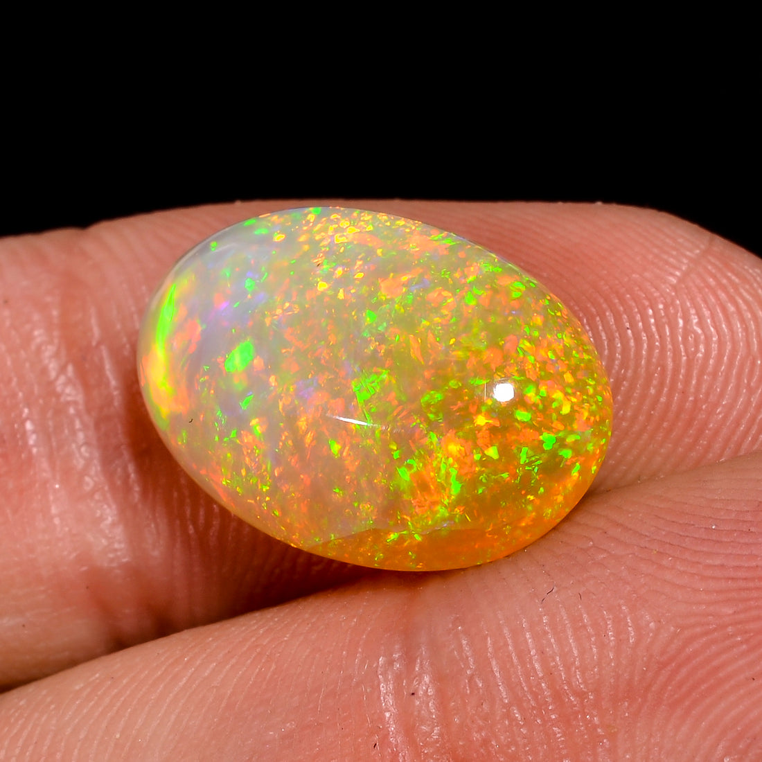 Ethiopian Opal Natural Oval Shape Cabochon Loose Gemstone For Making Jewelry 5 Ct. 16X11X5 mm Y-8227