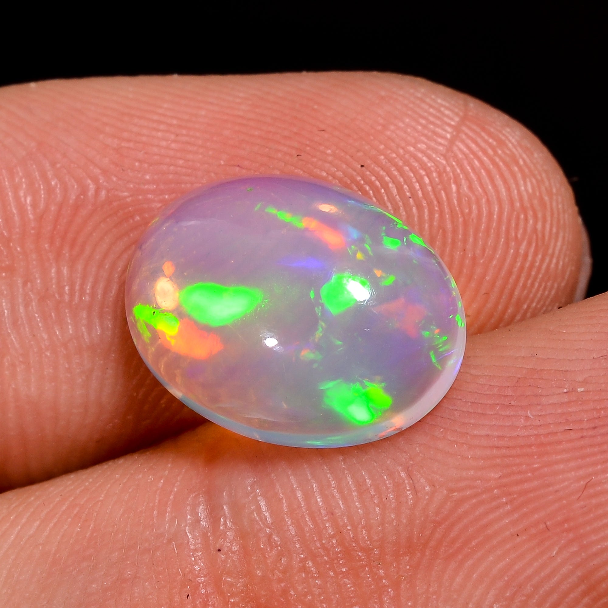 Ethiopian Opal Natural Oval Shape Cabochon Loose Gemstone For Making Jewelry 3 Ct. 13X10X4 mm Y-8228