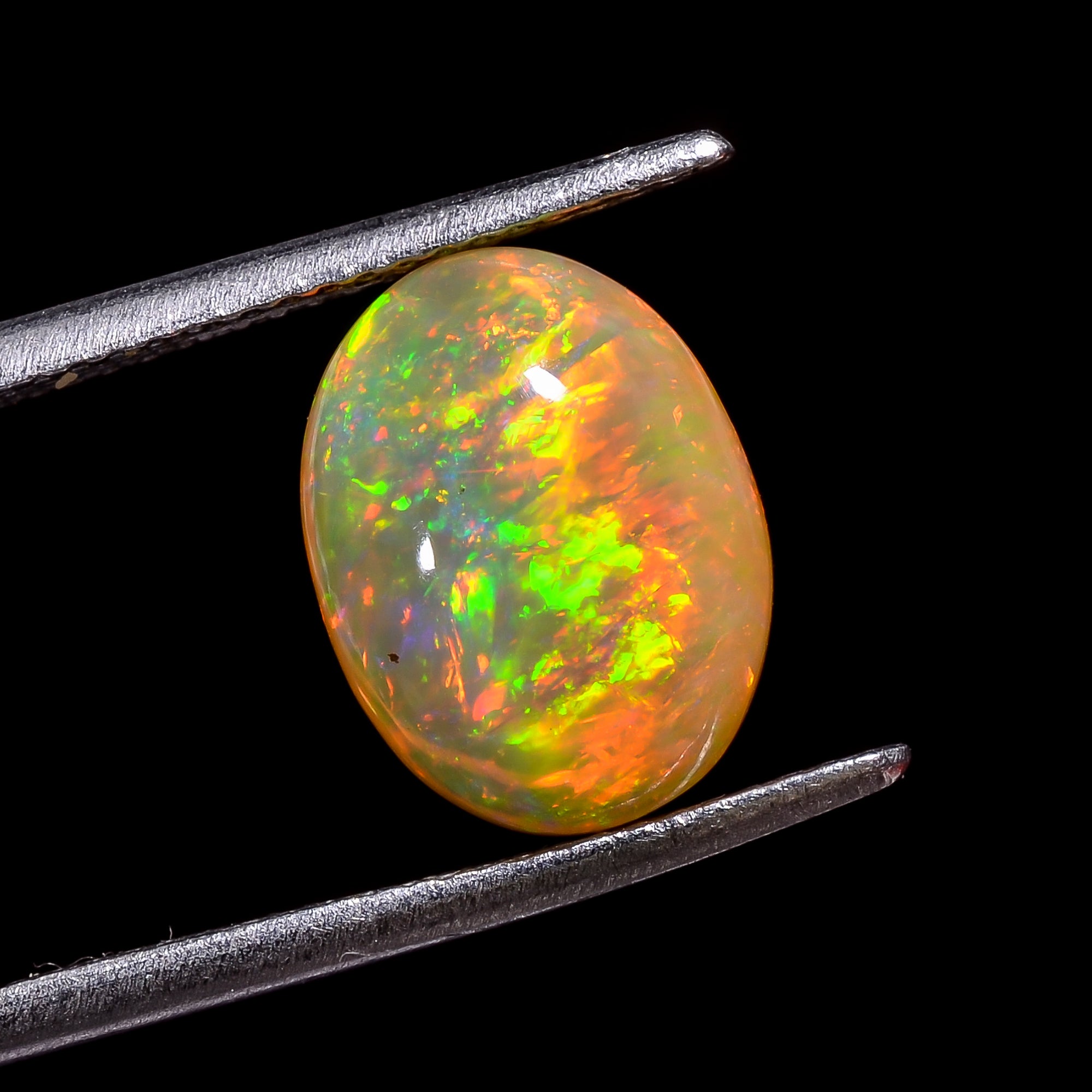 Ethiopian Opal Natural Oval Shape Cabochon Loose Gemstone For Making Jewelry 3 Ct. 12X9X5 mm Y-8229