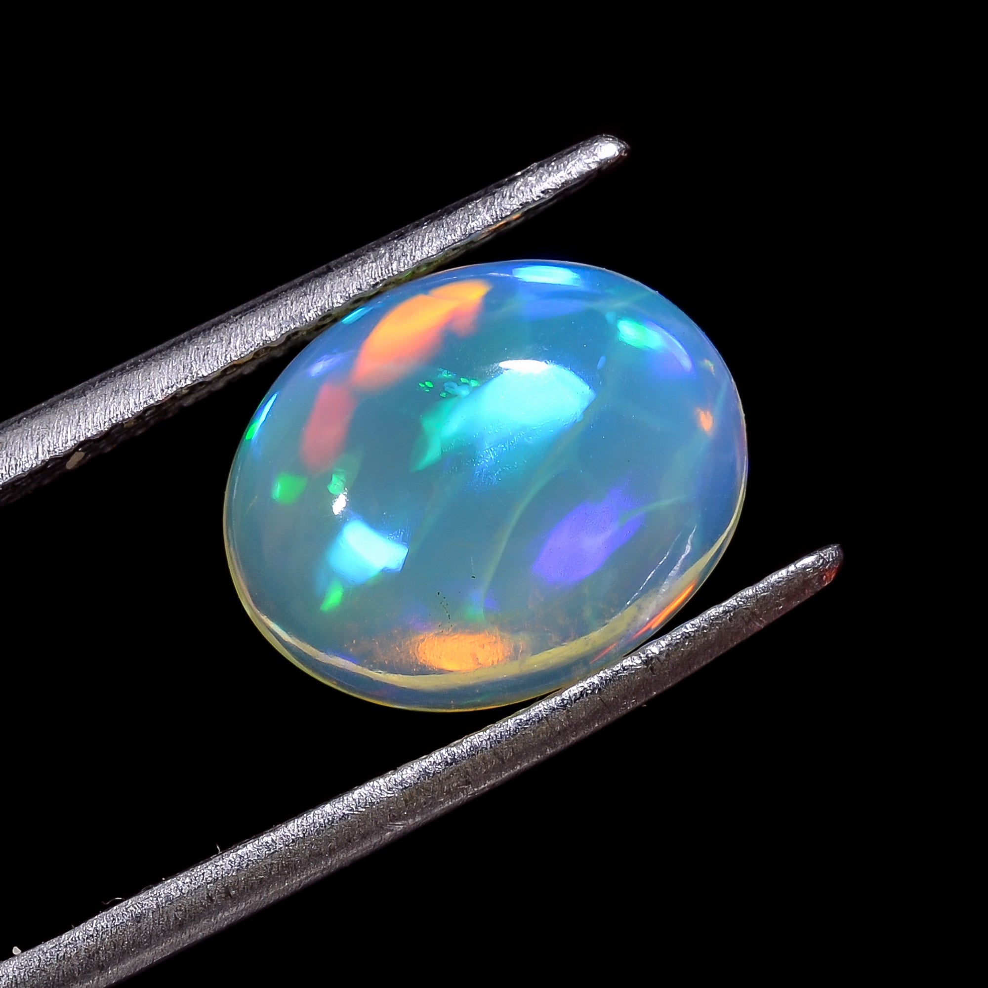 Ethiopian Opal Natural Oval Shape Cabochon Loose Gemstone For Making Jewelry 3 Ct. 12X10X5 mm Y-8232