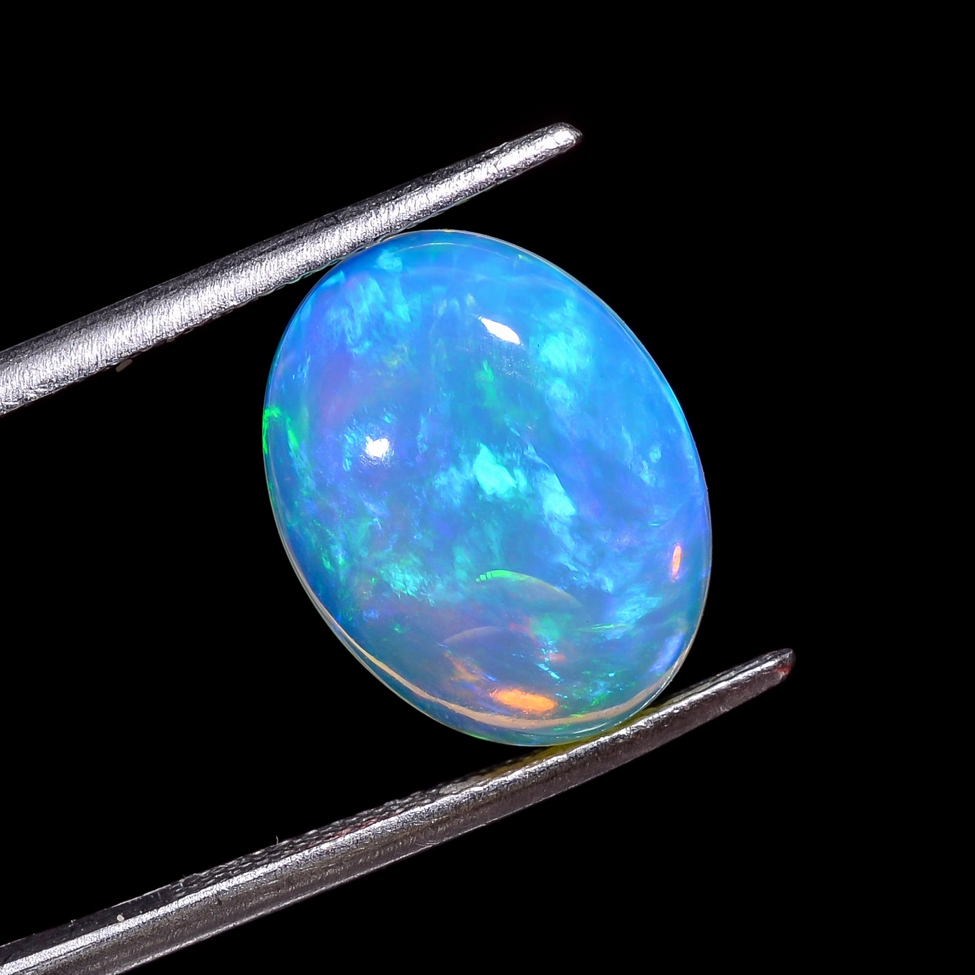 Ethiopian Opal Natural Oval Shape Cabochon Loose Gemstone For Making Jewelry 4.5 Ct. 15X12X5 mm Y-8236