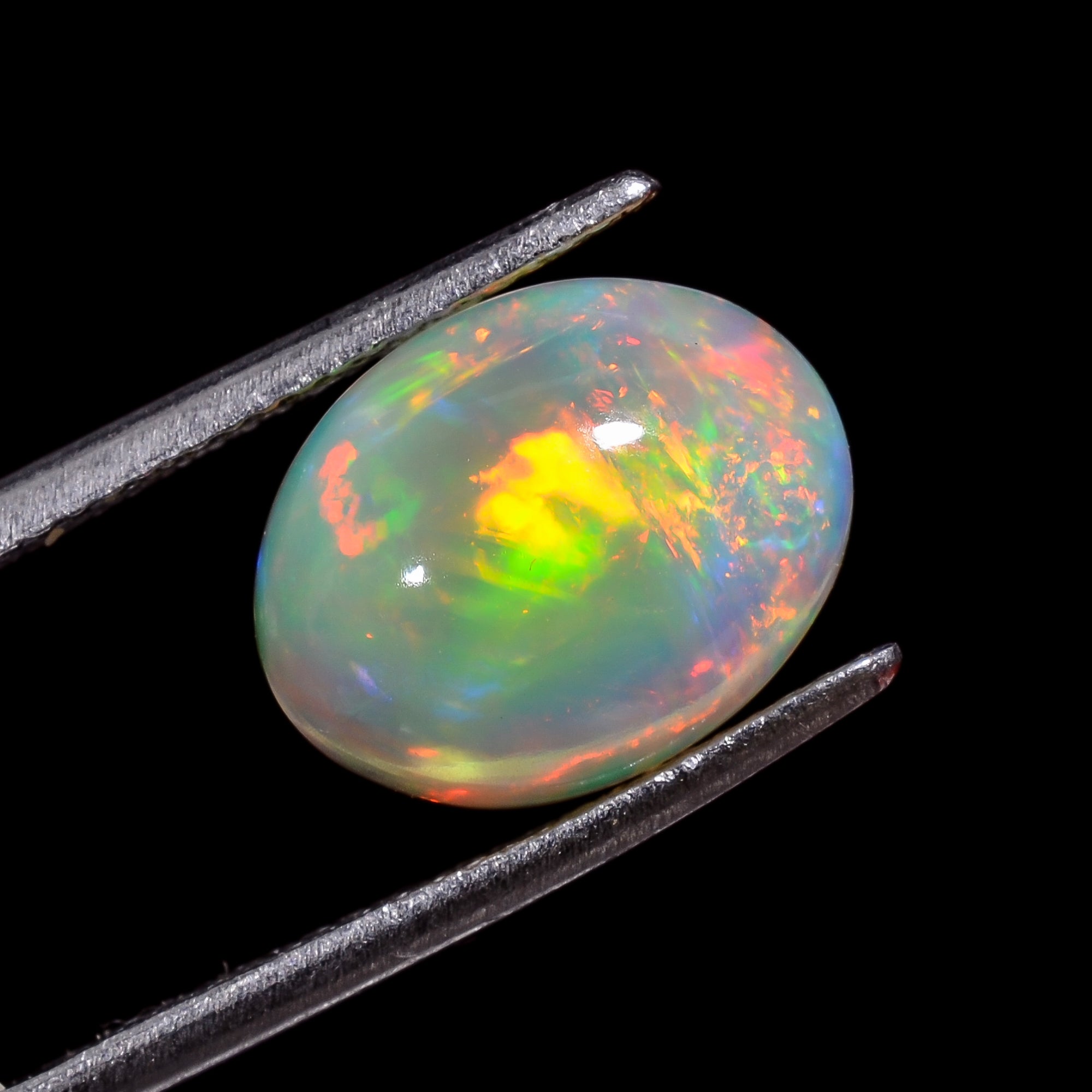 Ethiopian Opal Natural Oval Shape Cabochon Loose Gemstone For Making Jewelry 4 Ct. 14X11X5 mm Y-8237