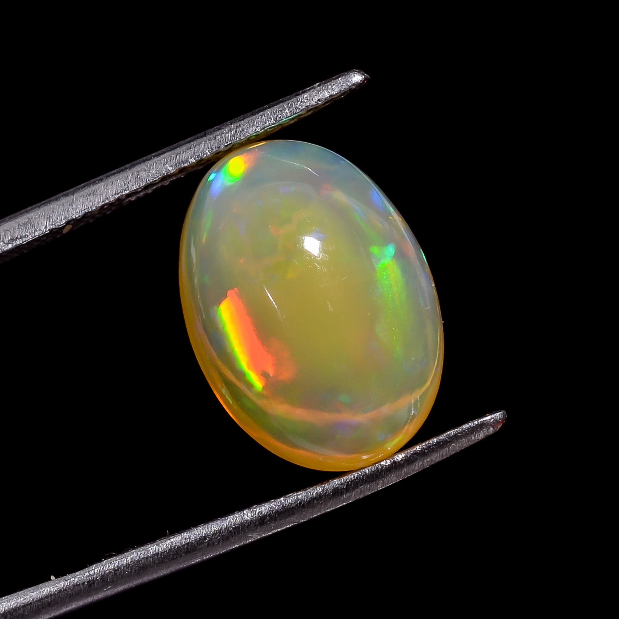 Ethiopian Opal Natural Oval Shape Cabochon Loose Gemstone For Making Jewelry 5.5 Ct. 14X10X7 mm Y-8238