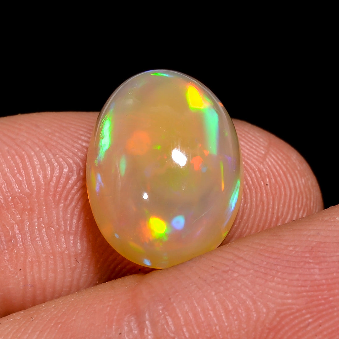 Ethiopian Opal Natural Oval Shape Cabochon Loose Gemstone For Making Jewelry 5.5 Ct. 14X10X7 mm Y-8238