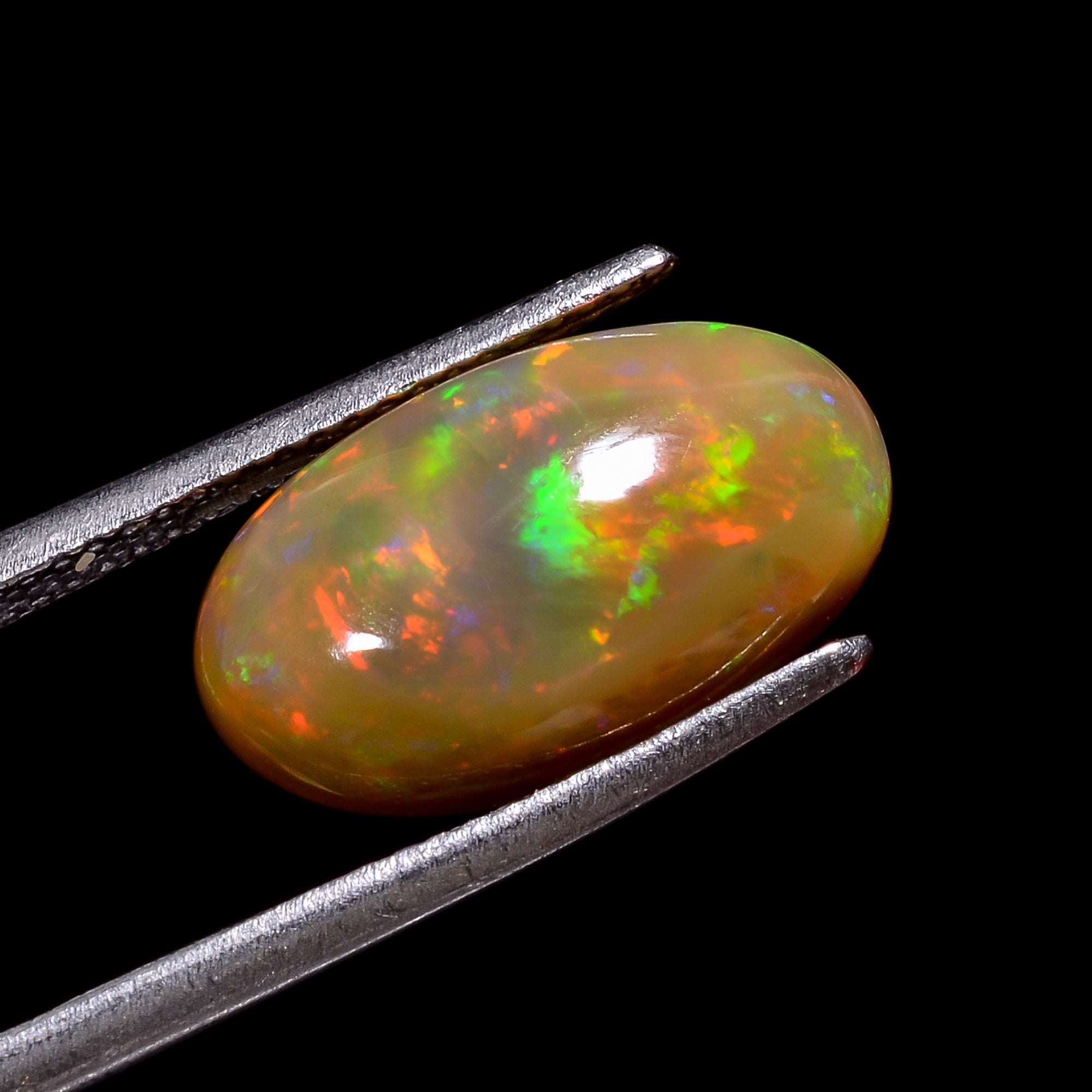 Ethiopian Opal Natural Oval Shape Cabochon Loose Gemstone For Making Jewelry 4 Ct. 16X9X6 mm Y-8239