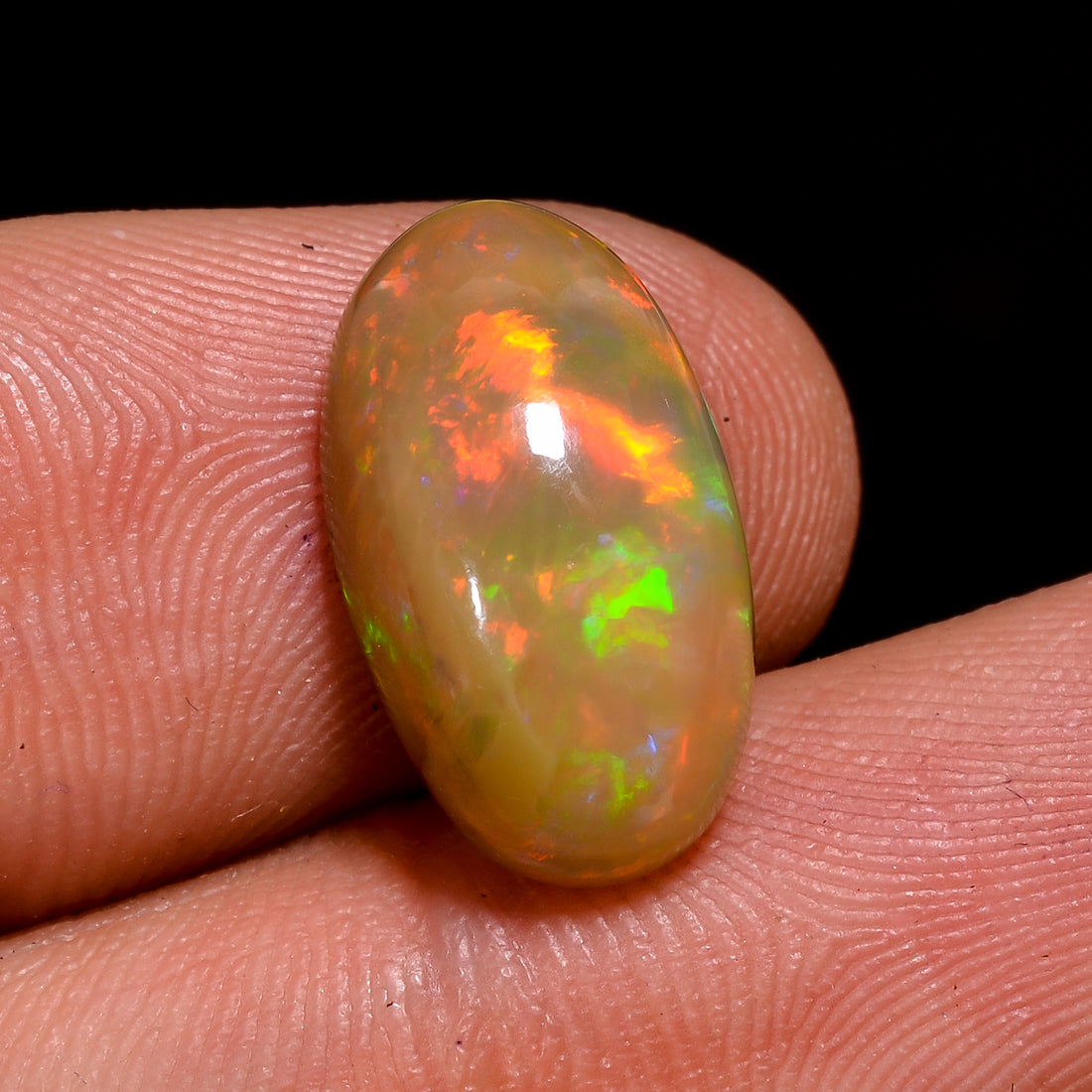 Ethiopian Opal Natural Oval Shape Cabochon Loose Gemstone For Making Jewelry 4 Ct. 16X9X6 mm Y-8239