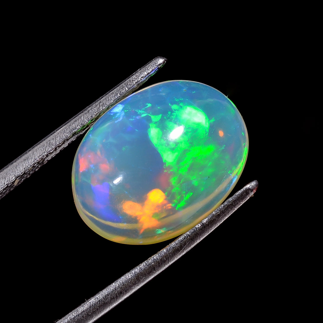 Ethiopian Opal Natural Oval Shape Cabochon Loose Gemstone For Making Jewelry 4.5 Ct. 13X10X6 mm Y-8240