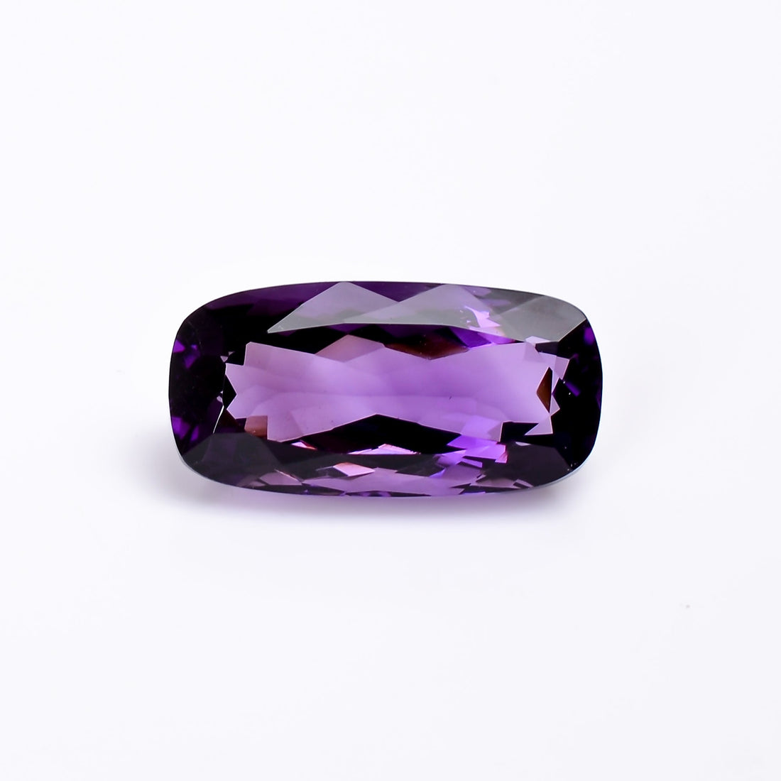 natural amethyst radiant shape cut stone loose gemstone
