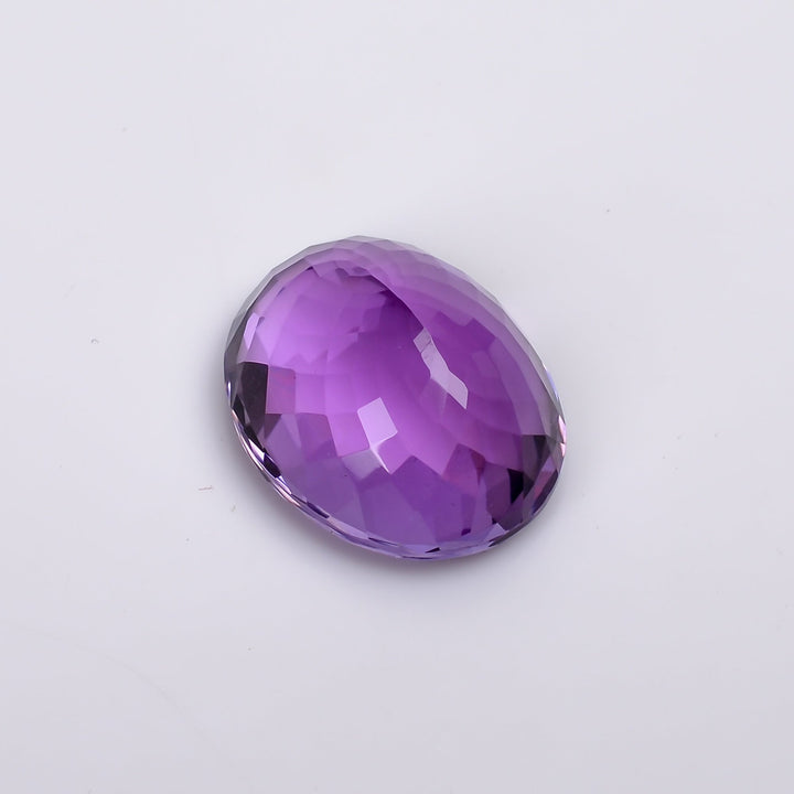natural amethyst oval shape cut stone loose gemstone