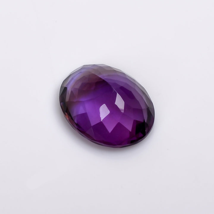 natural amethyst oval shape cut stone loose gemstone