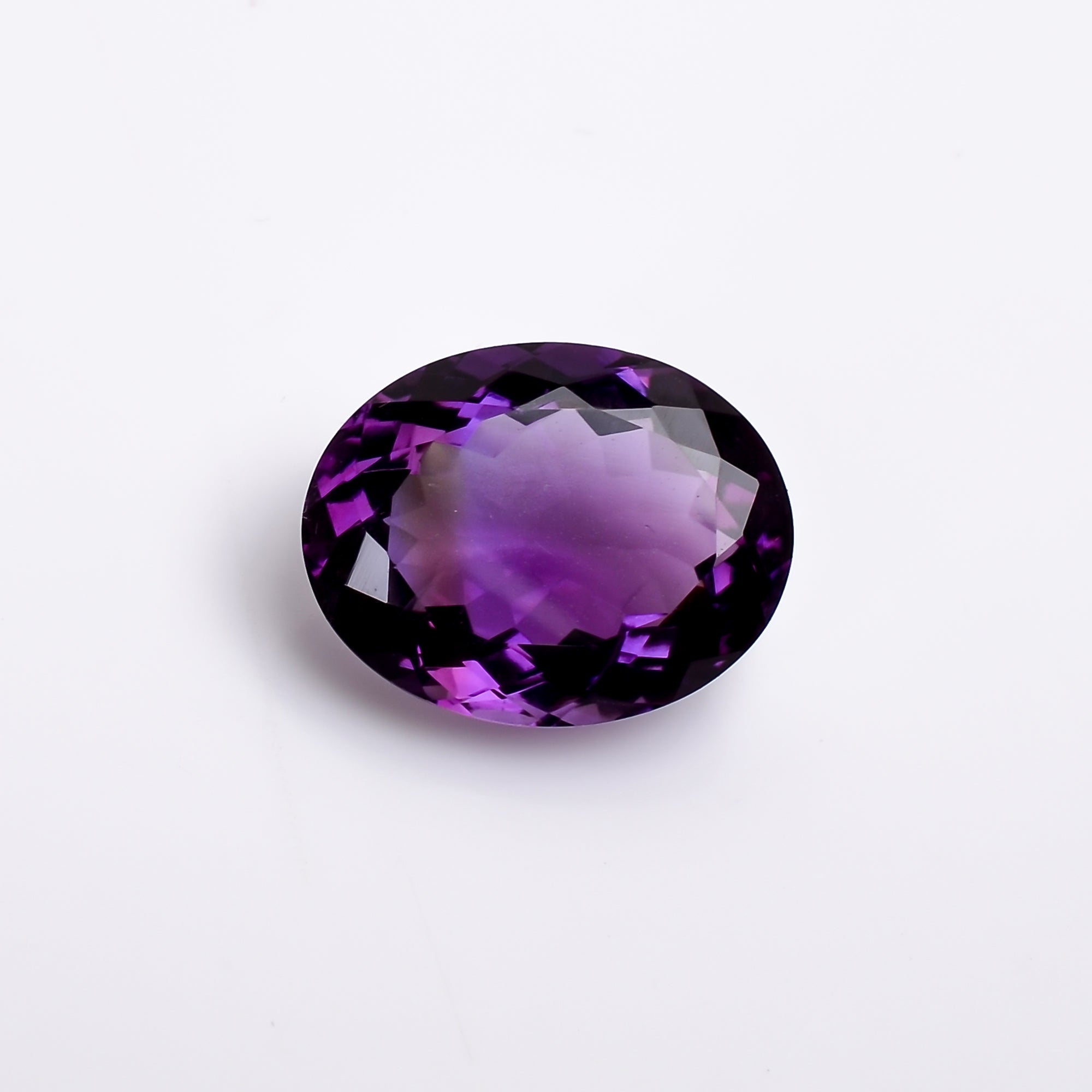 natural amethyst oval shape cut stone loose gemstone