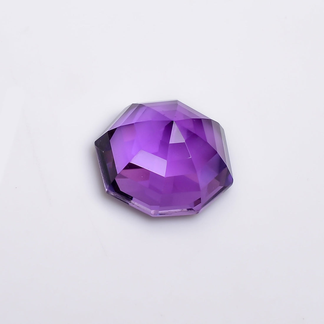 natural amethyst octagon shape cut stone loose gemstone