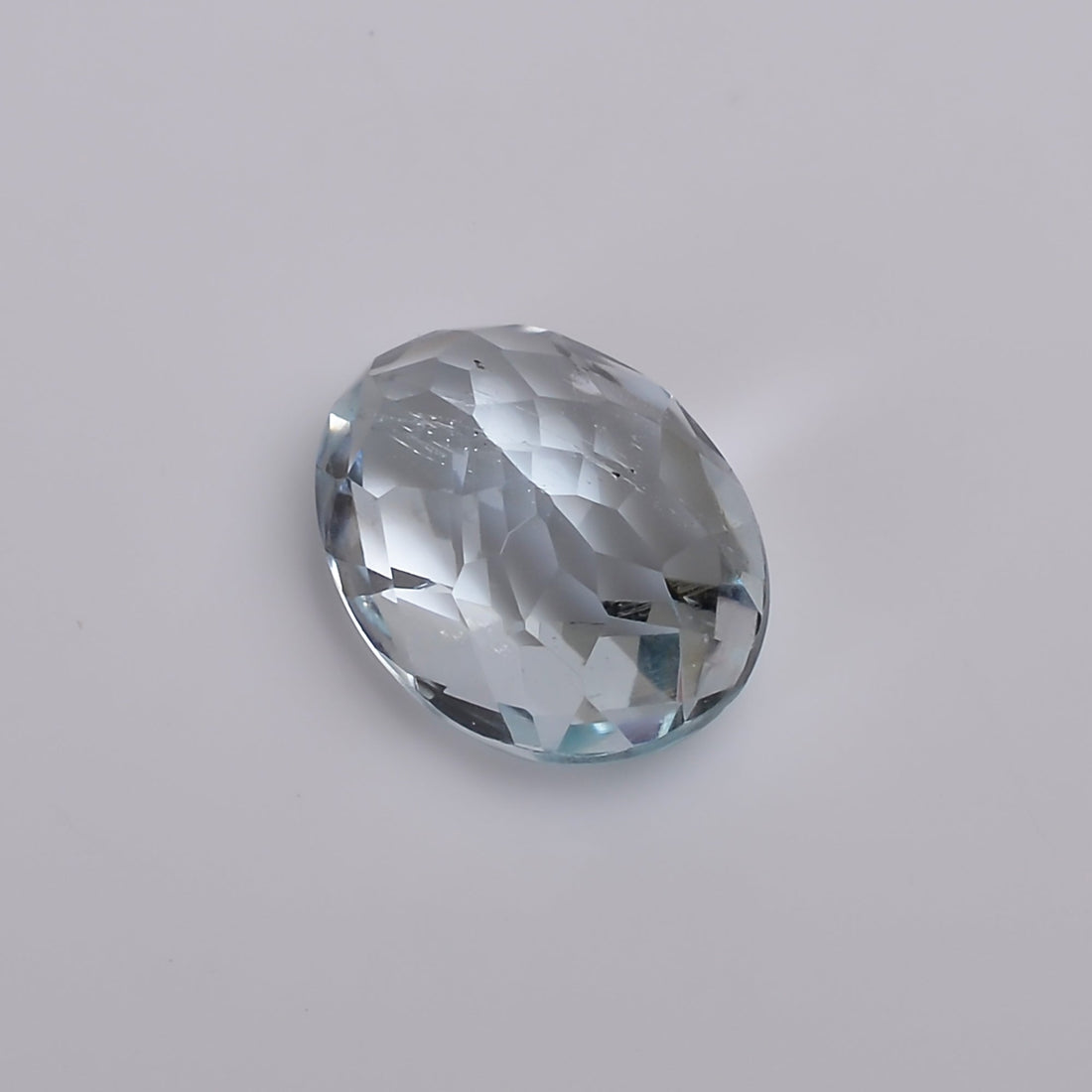 natural aquamarine oval shape faceted loose gemstone