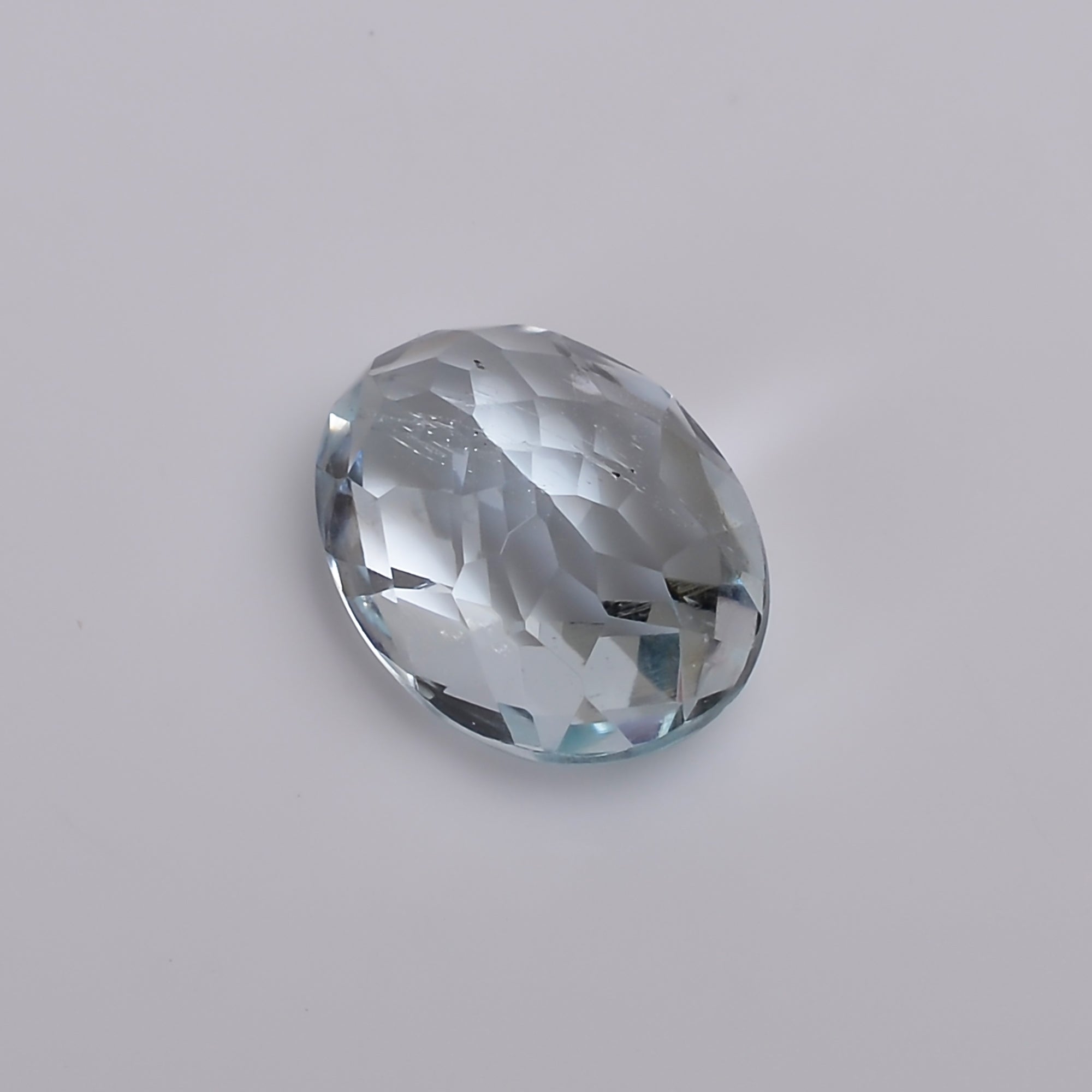 natural aquamarine oval shape faceted loose gemstone