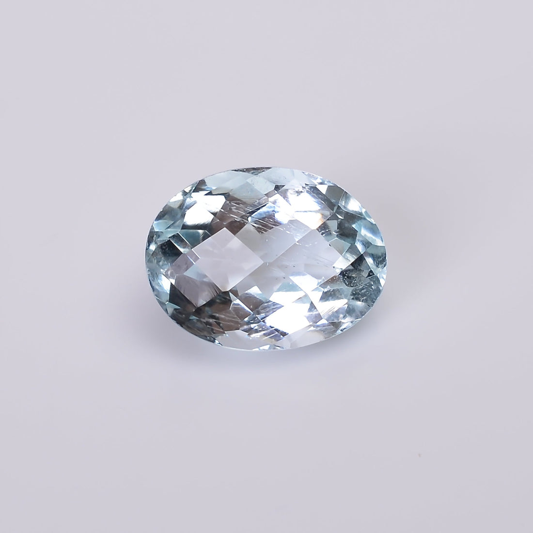 natural aquamarine oval shape faceted loose gemstone