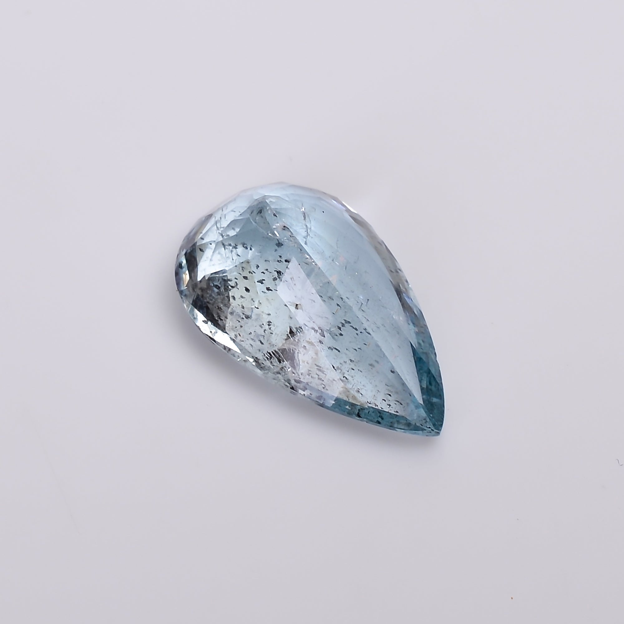 natural aquamarine pear shape cut stone loose gemstone