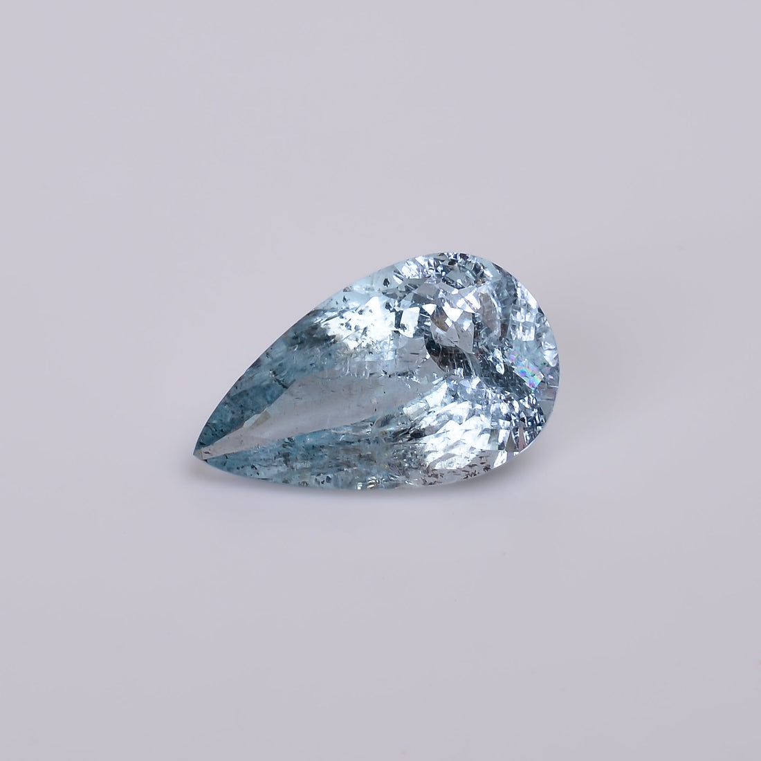 natural aquamarine pear shape cut stone loose gemstone