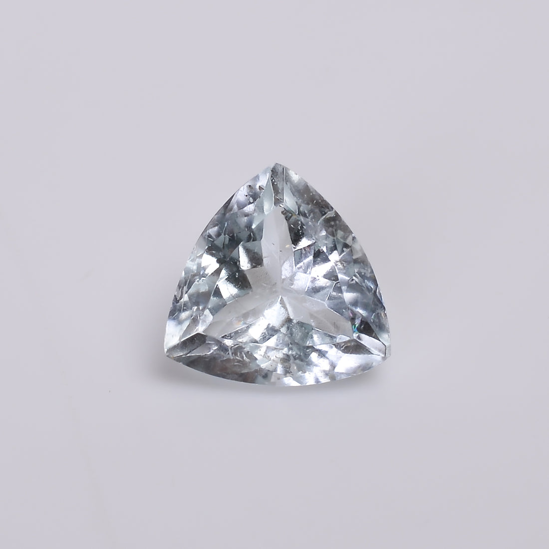 natural aquamarine trillion shape cut stone loose gemstone