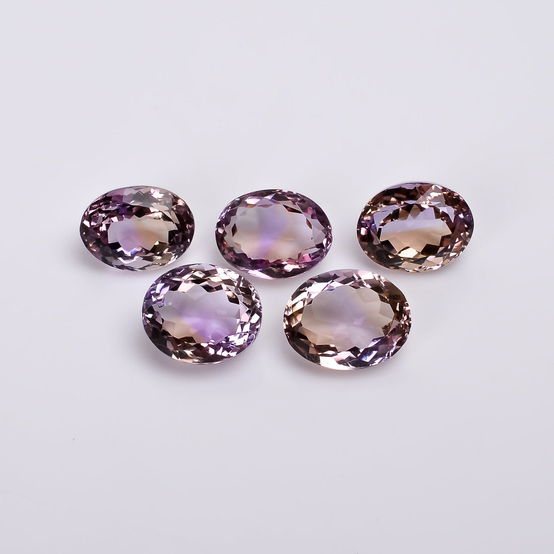 natural ametrine oval shape cut stone loose gemstone