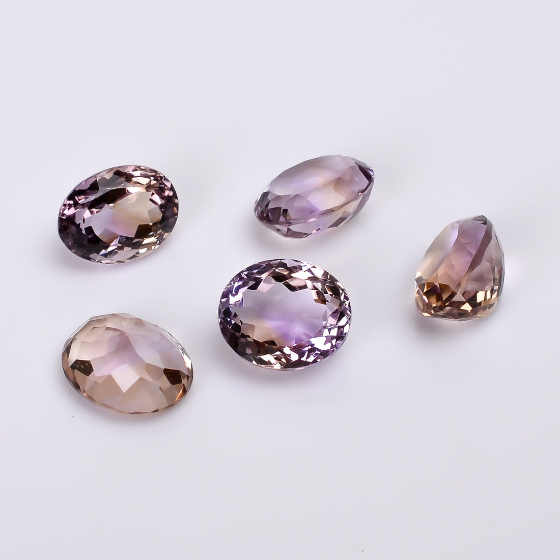 natural ametrine oval shape cut stone loose gemstone