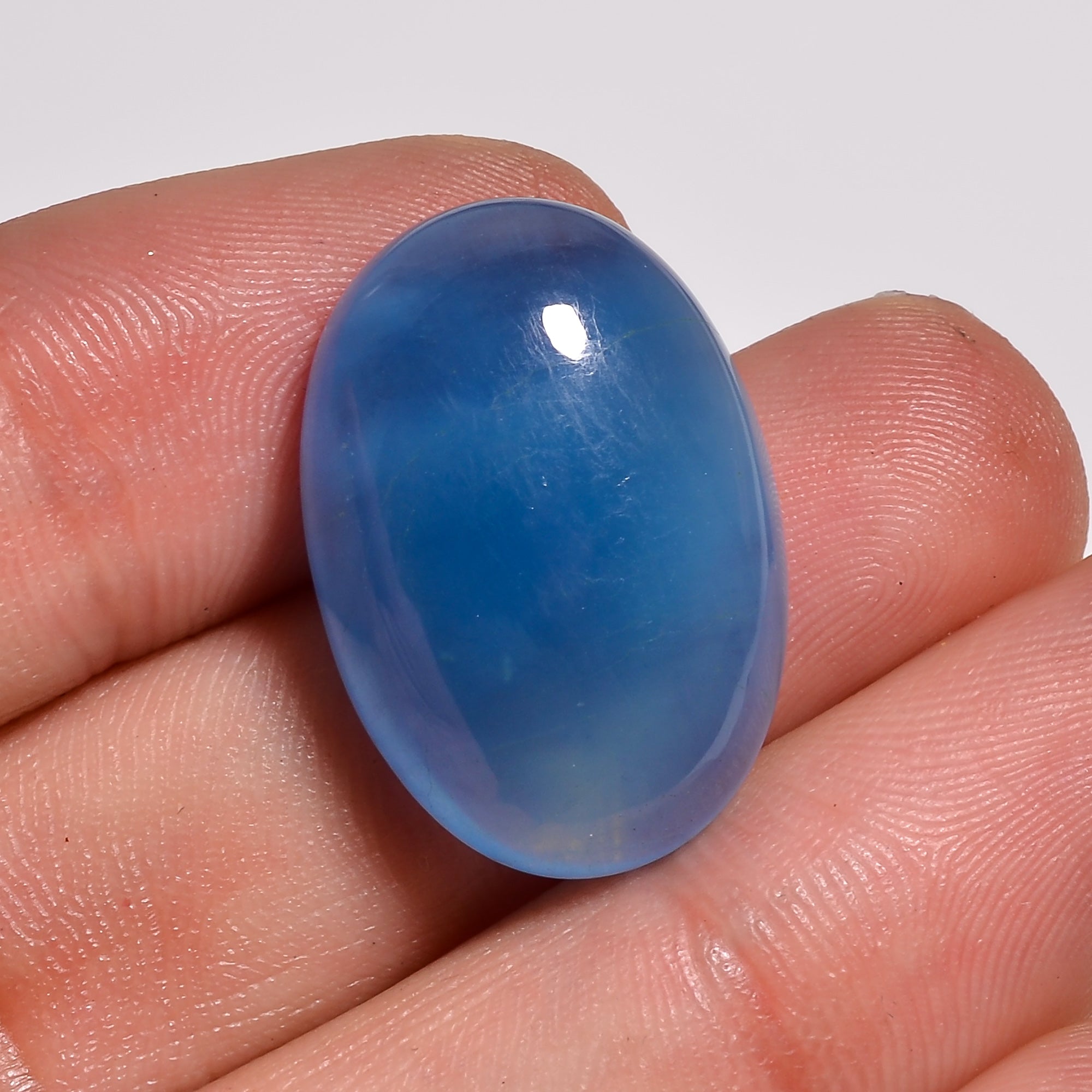 natural aquamarine oval shape cabochon loose gemstone