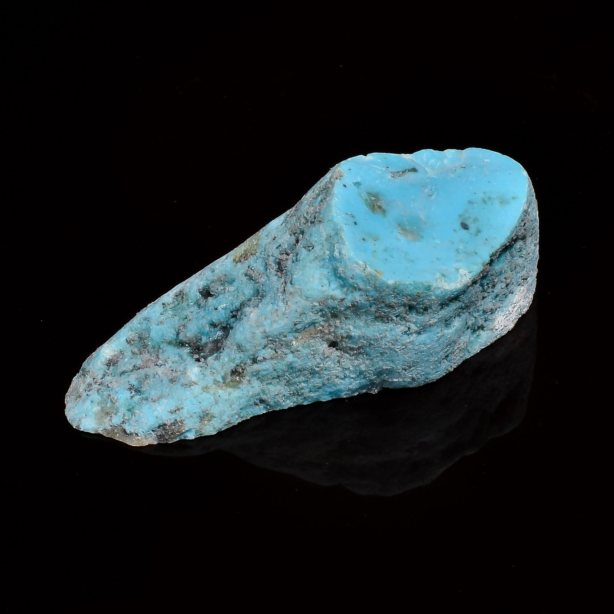 one of a kind natural arizona turquoise fancy shape rough