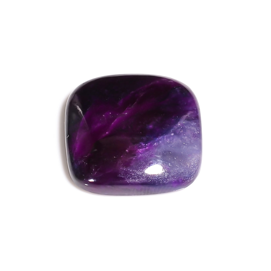 natural sugilite cushion shape cabochon loose gemstone