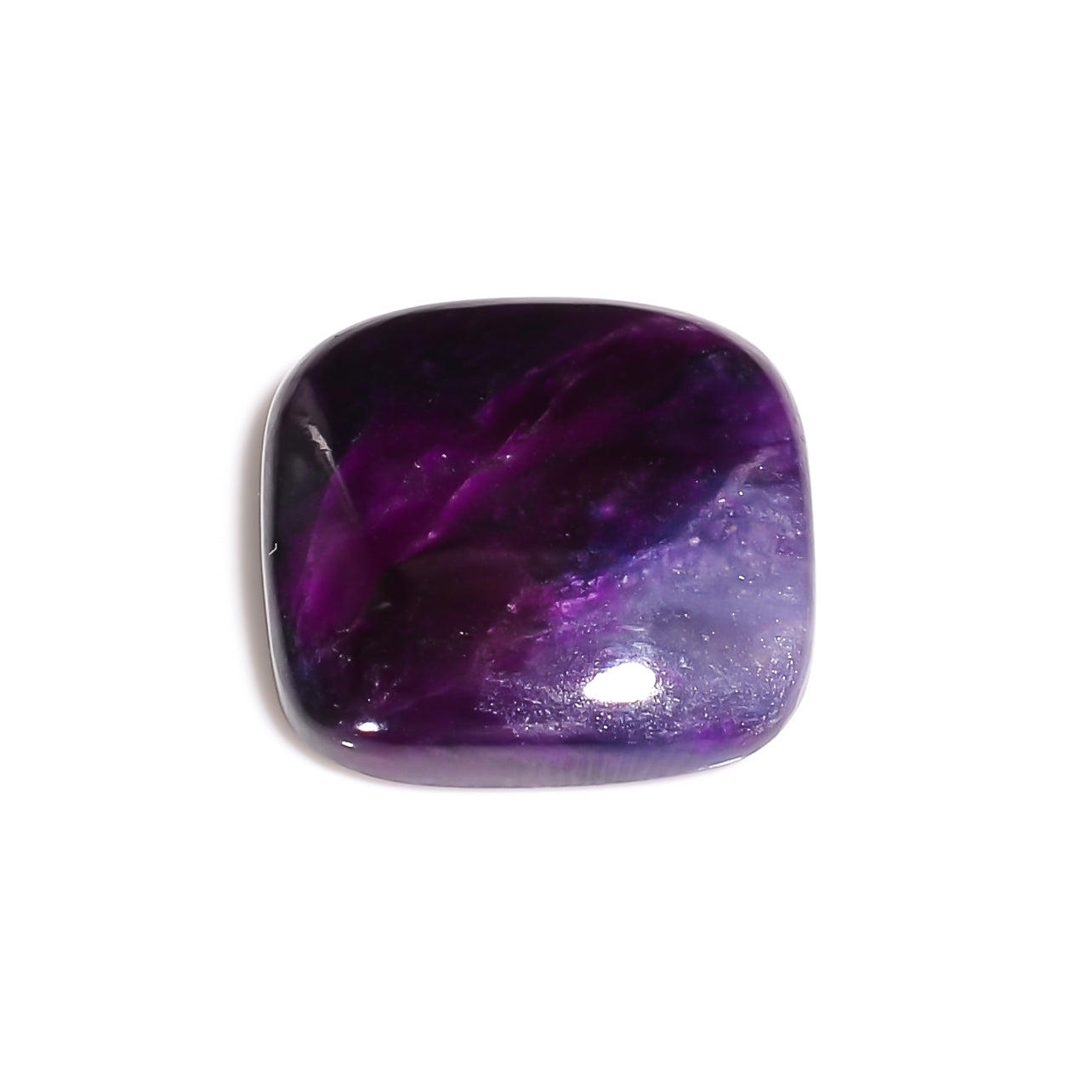 natural sugilite cushion shape cabochon loose gemstone