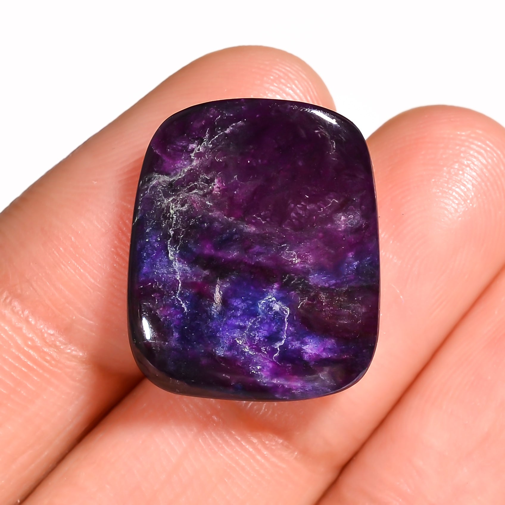 natural sugilite fancy shape cabochon loose gemstone