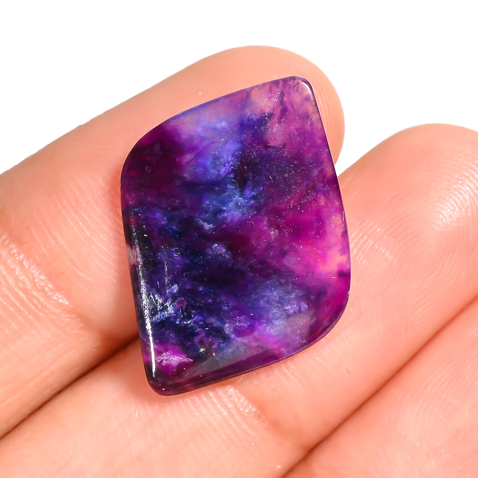 natural sugilite fancy shape cabochon loose gemstone