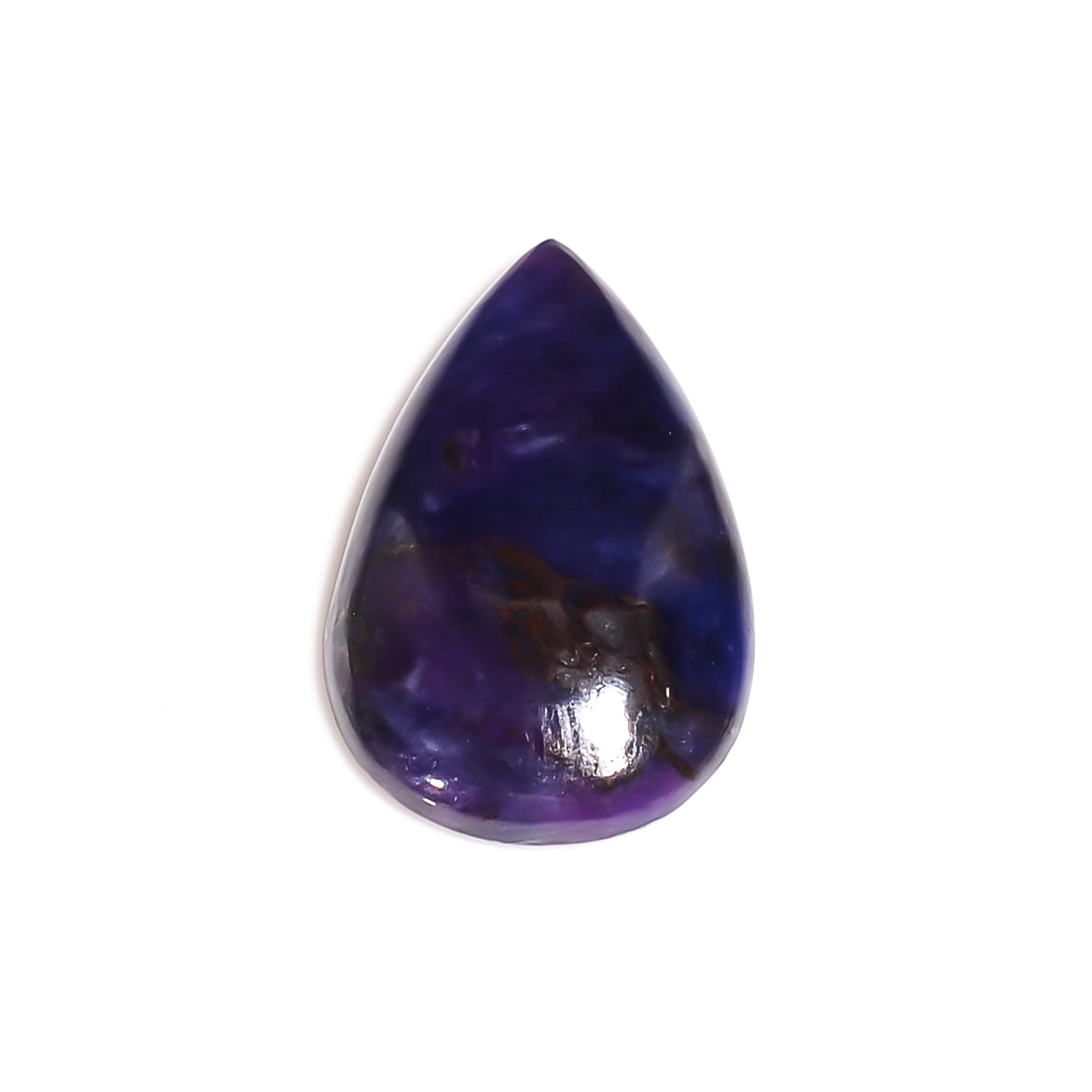natural sugilite pear shape cabochon loose gemstone