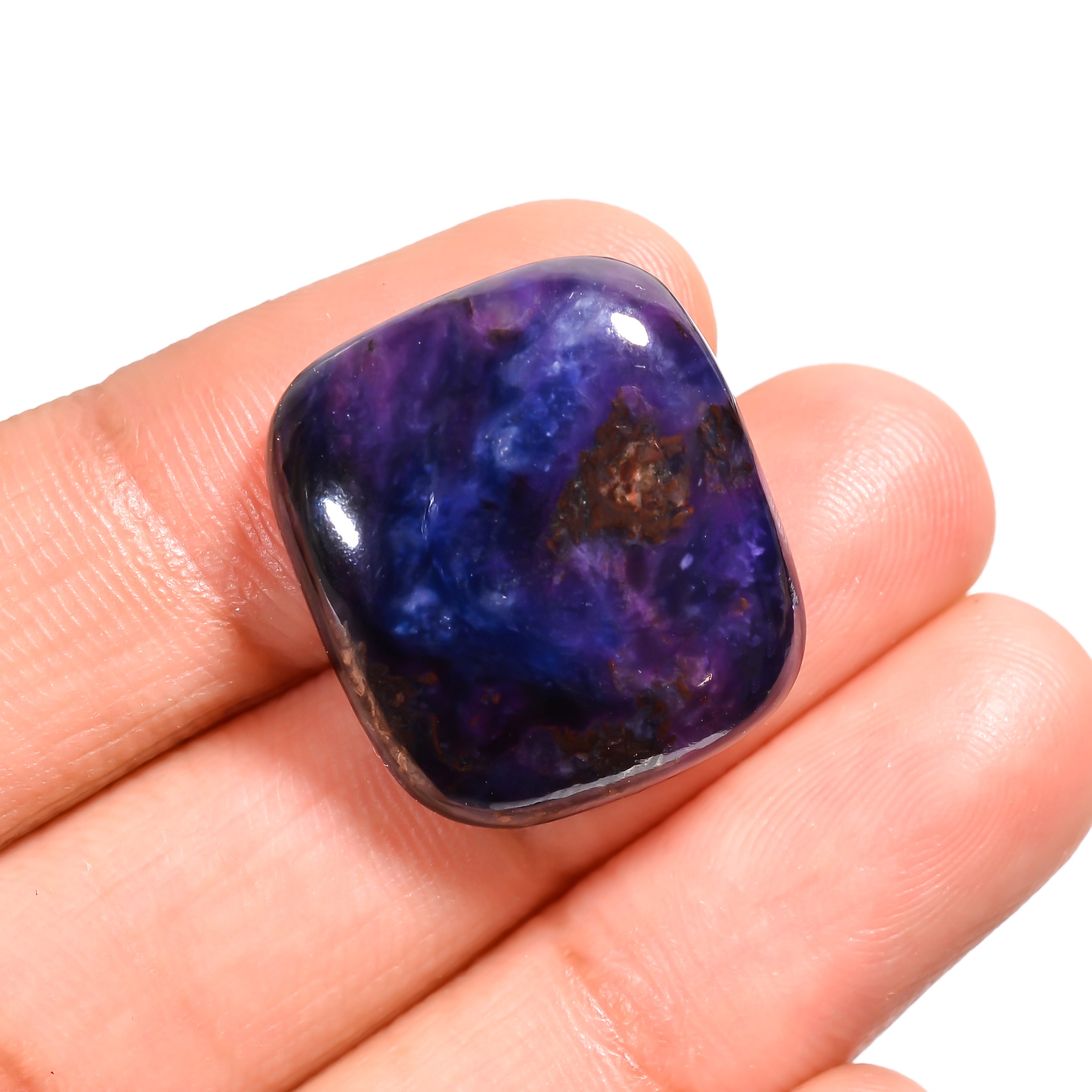 natural sugilite oval shape cabochon loose gemstone