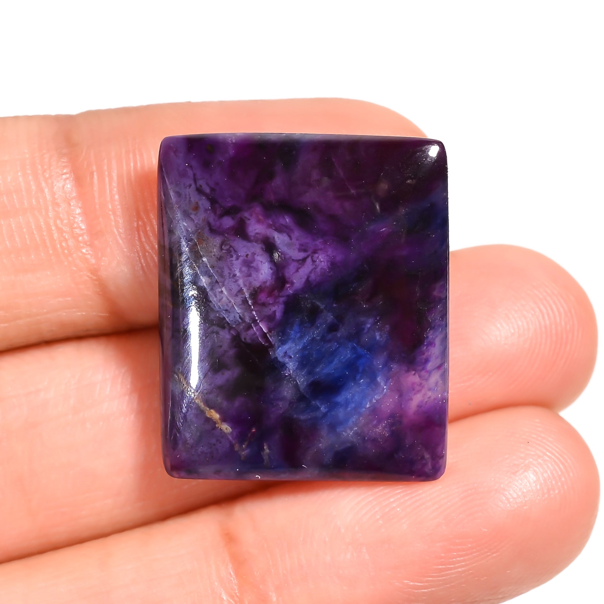 natural sugilite oval shape cabochon loose gemstone