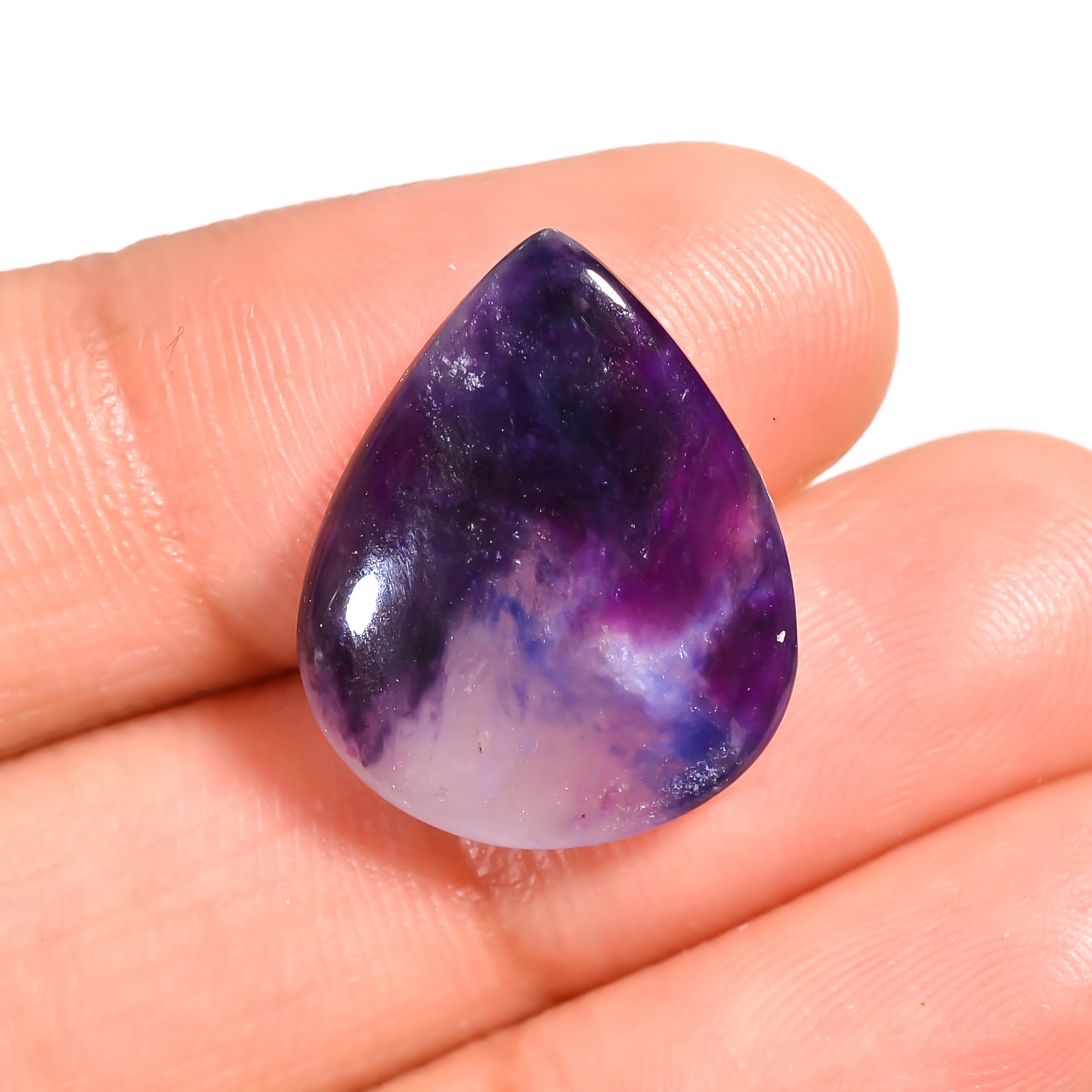 natural sugilite oval shape cabochon loose gemstone