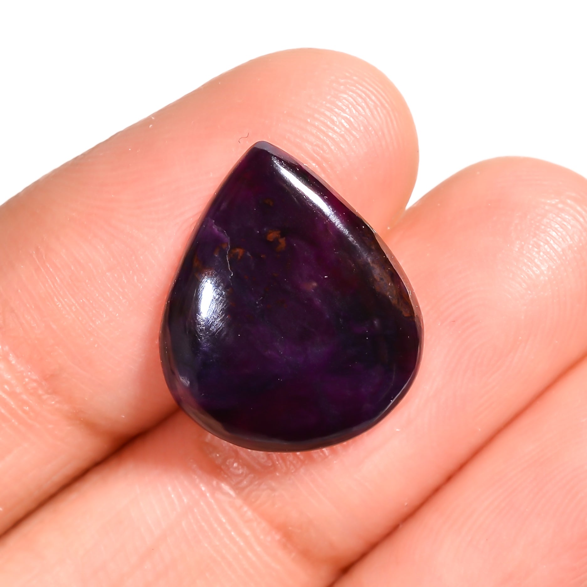 sugilite pear shape cabochon loose gemstone