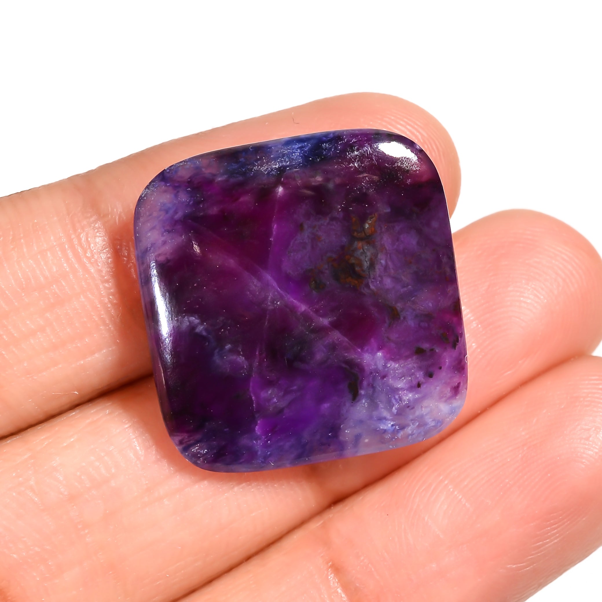 sugilite cushion shape cabochon loose gemstone