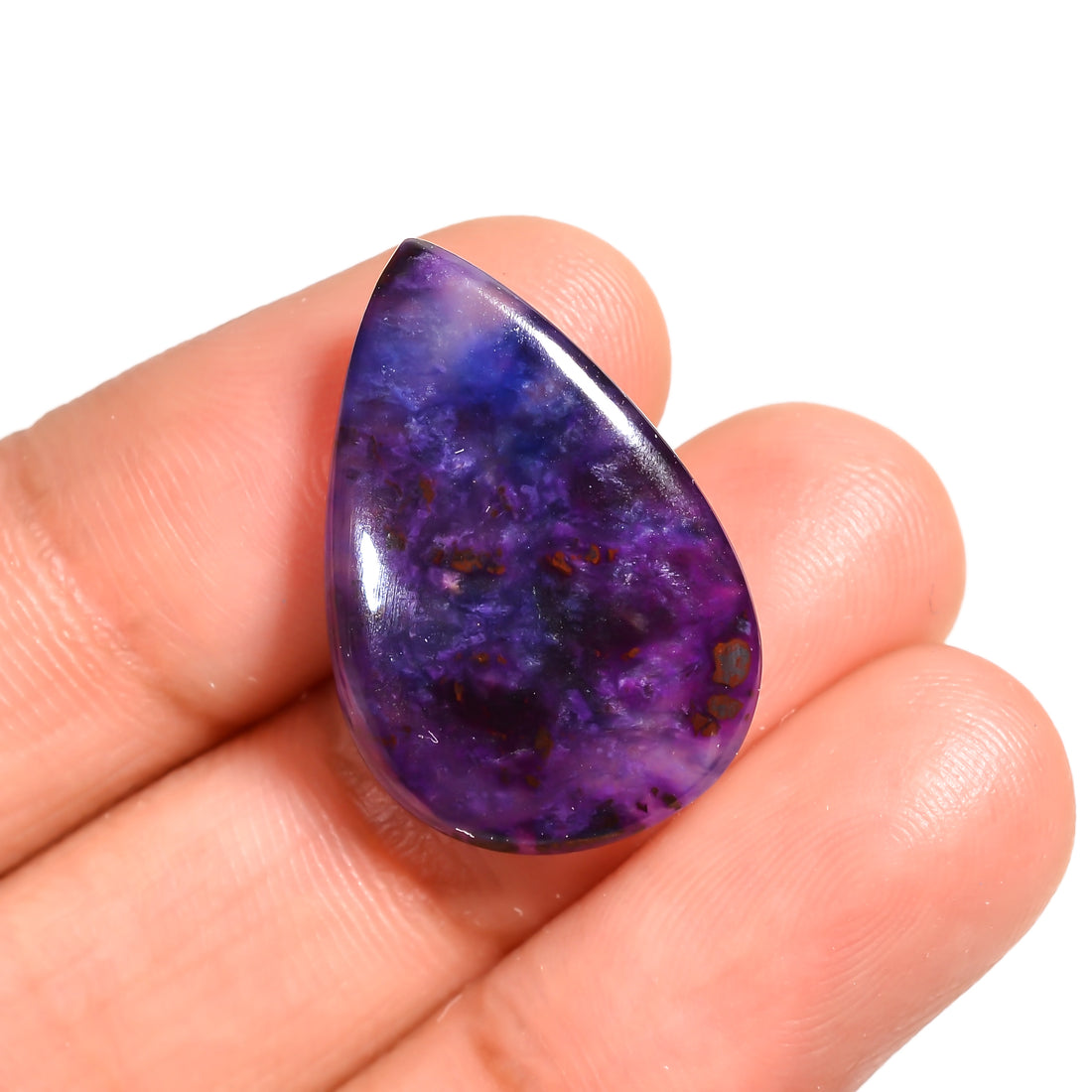 sugilite pear shape cabochon loose gemstone