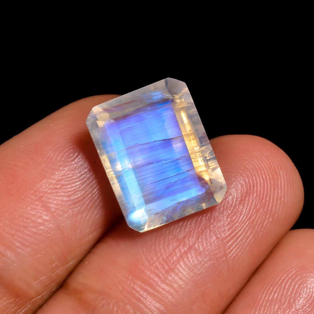starlit square moonstone radiant shape cut stone loose gemstone