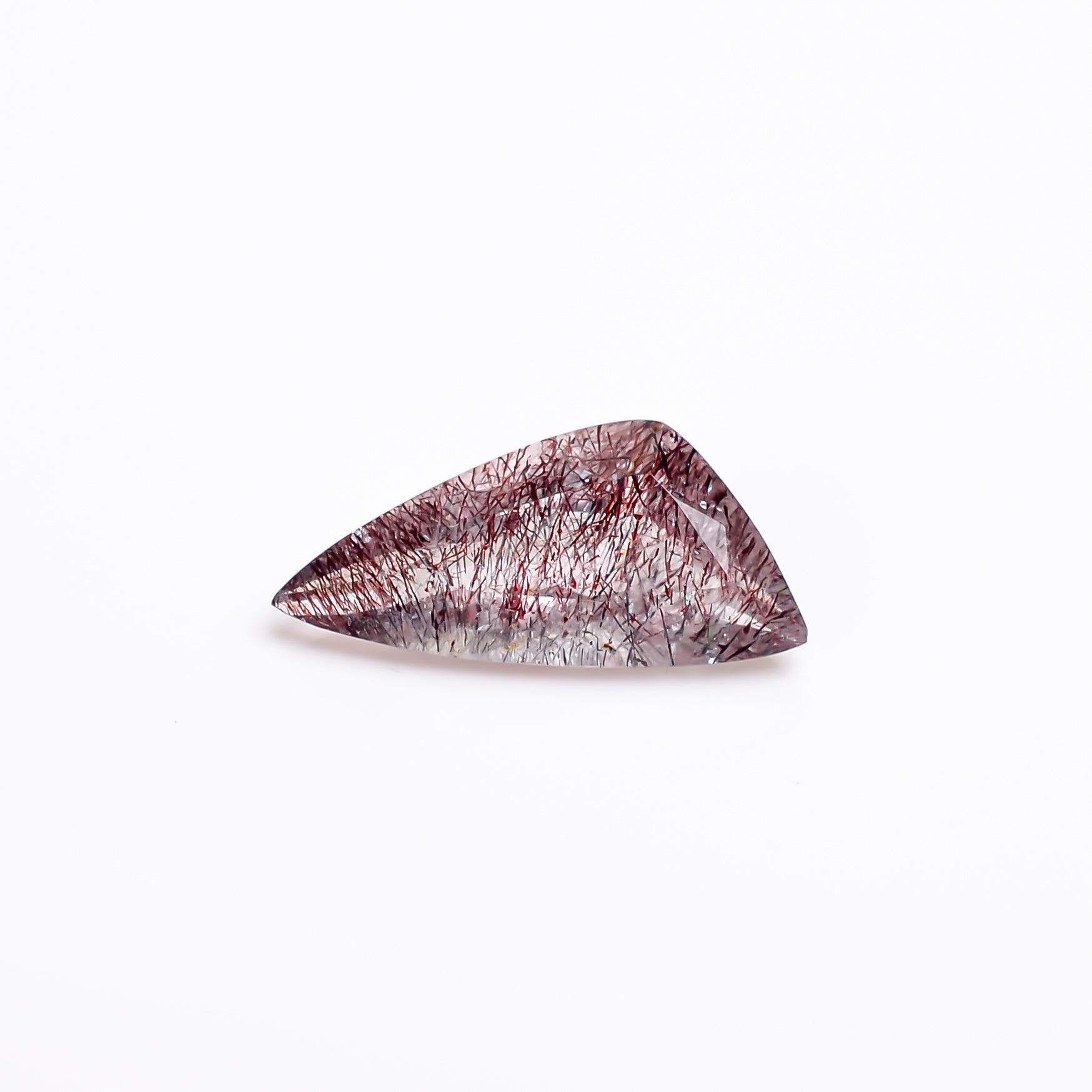elestial hematite quartz fancy shape cut stone loose gemstone
