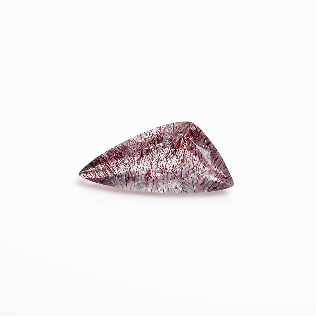 elestial hematite quartz fancy shape cut stone loose gemstone