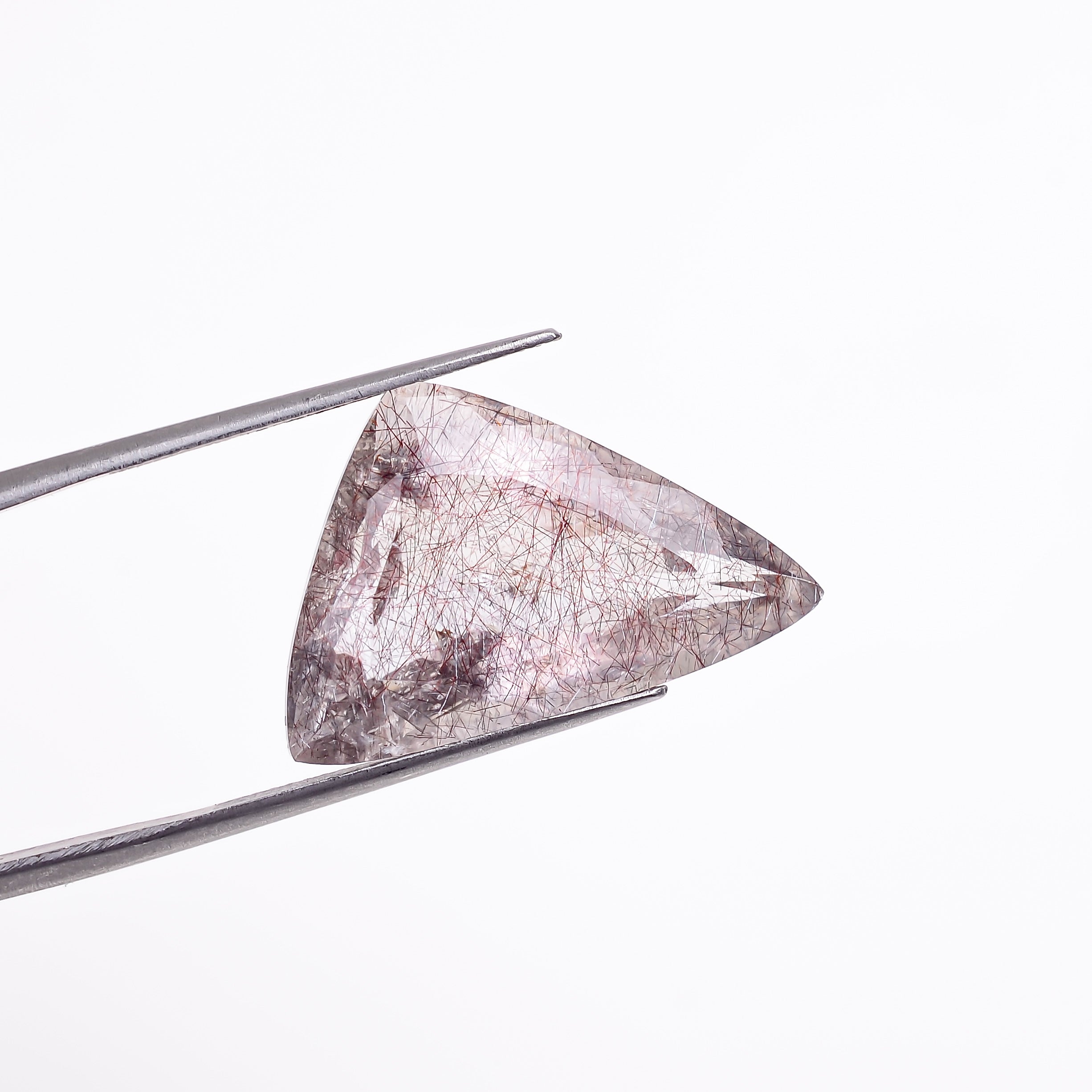 elestial hematite quartz fancy shape cut stone loose gemstone