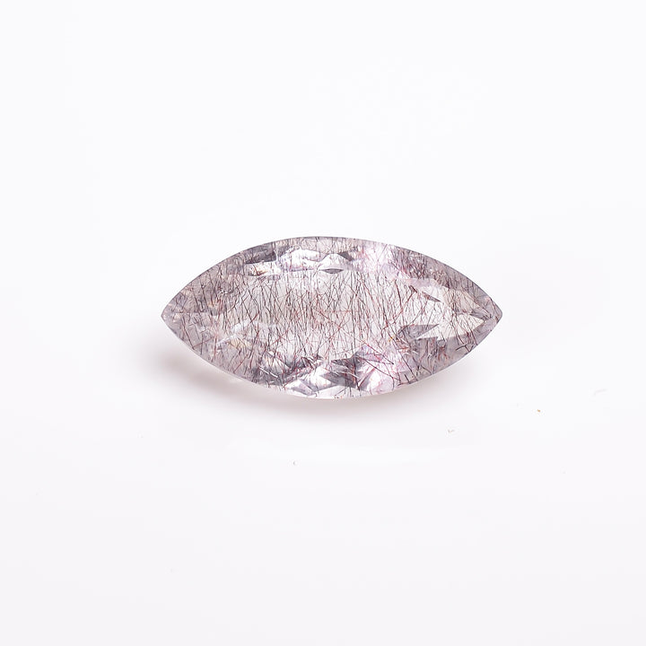 elestial hematite quartz marquise shape cut stone loose gemstone