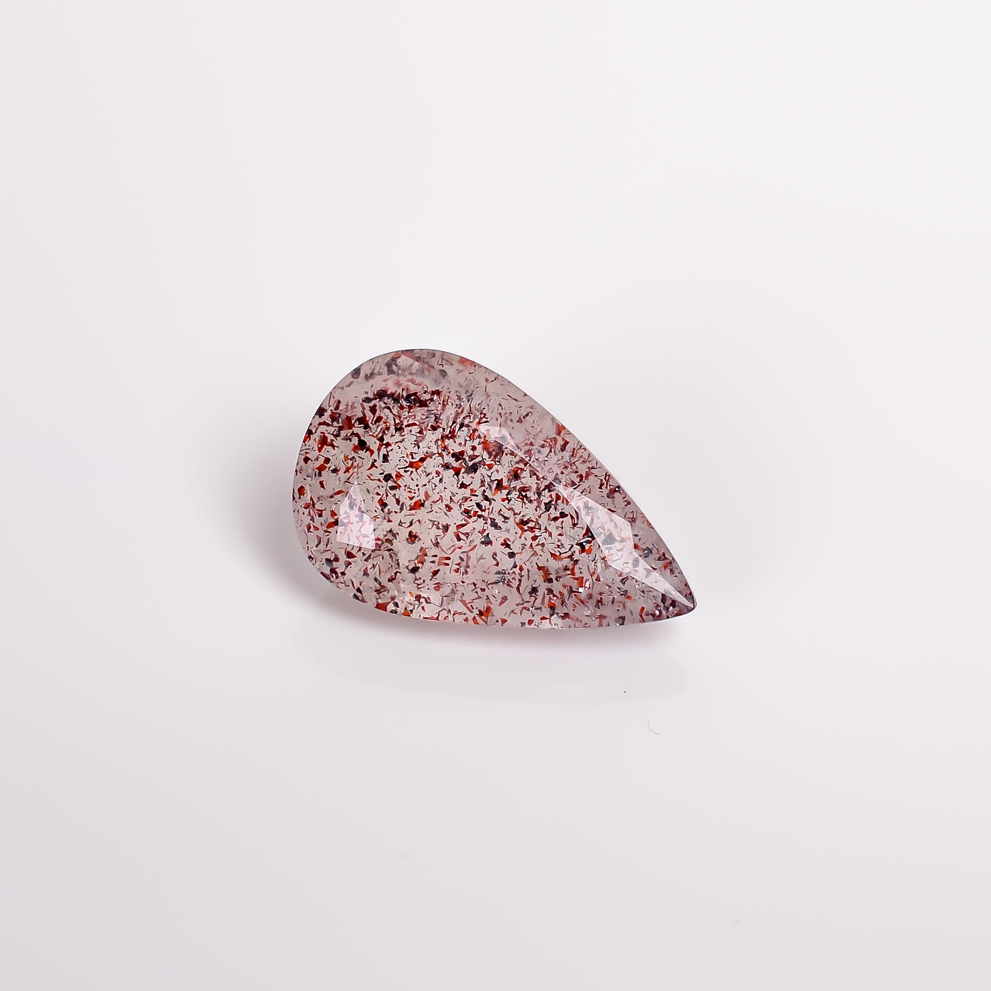 elestial quartz pear shape cut stone loose gemstone