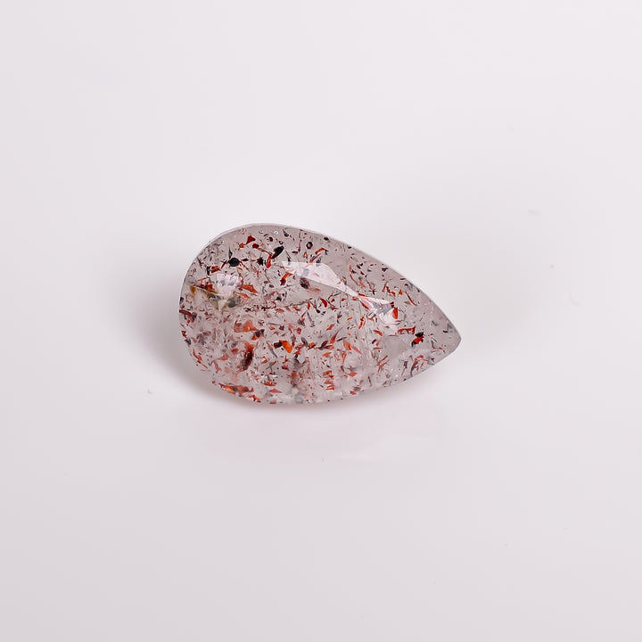elestial quartz pear shape cut stone loose gemstone