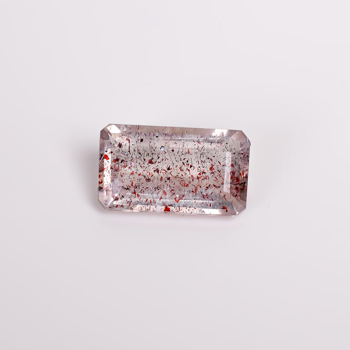 elestial quartz radiant shape cut stone loose gemstone