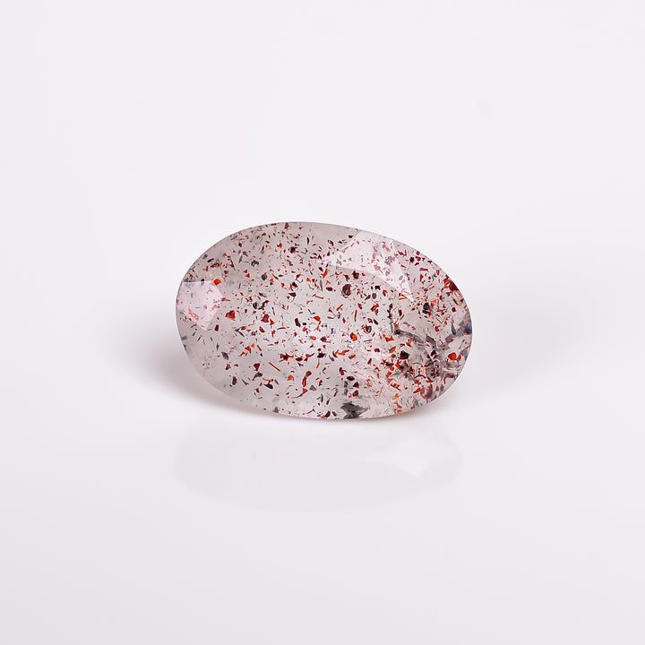 elestial quartz oval shape cut stone loose gemstone
