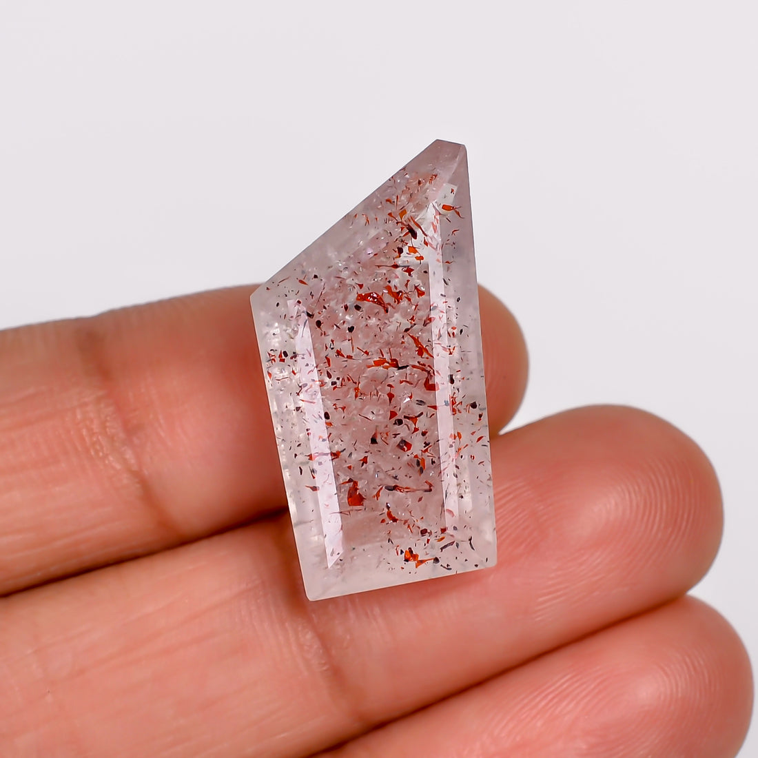 elestial quartz fancy shape cut stone loose gemstone
