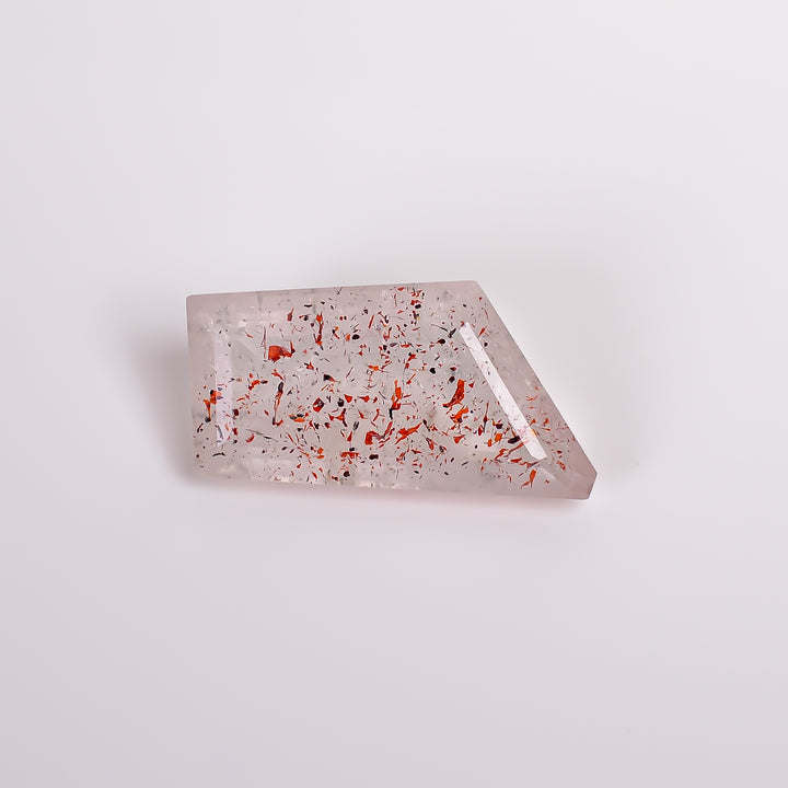 elestial quartz fancy shape cut stone loose gemstone