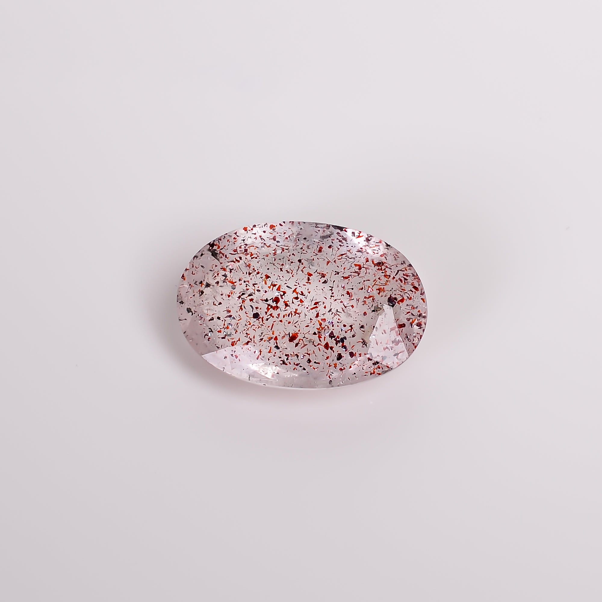 elestial quartz oval shape cut stone loose gemstone